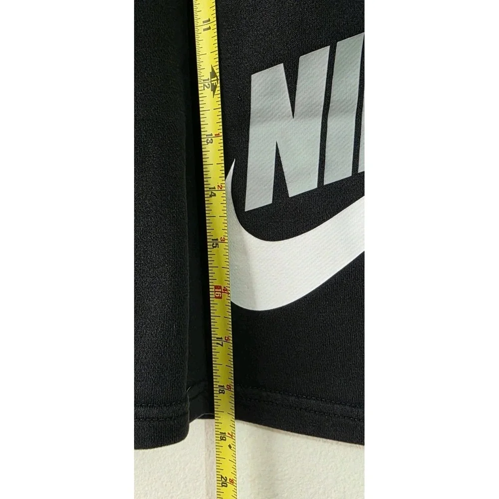 Nike Boys Youth Standard Fit Black Gray White Swoosh‎ Logo Shorts Sz XL NEW Gym